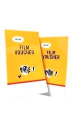 2x pathé voucher vouchers kaartjes bioscoop film cinema, Tickets en Kaartjes, Filmkaartjes, Twee personen, Vrijkaartje alle films