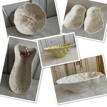 Brocante puddingvormen / vis - ananas - kuikentjes - rond beschikbaar voor biedingen