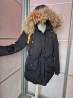 Zwarte winterjas met capuchon, Zwart, Maat 46/48 (XL) of groter, Ophalen of Verzenden, Onbekend