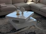 Salontafel Carlo - Wit - Meubella, Ophalen, 50 tot 100 cm, Zo goed als nieuw, Minder dan 50 cm