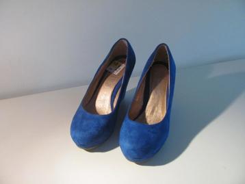 Graceland : Blauwe hakken schoenen / slee hak / maat 36 beschikbaar voor biedingen