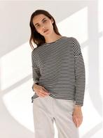 Rue Blanche streepjes top, katoen/linnen, maat 2, Kleding | Dames, Rue Blanche, Zwart, Ophalen of Verzenden, Zo goed als nieuw