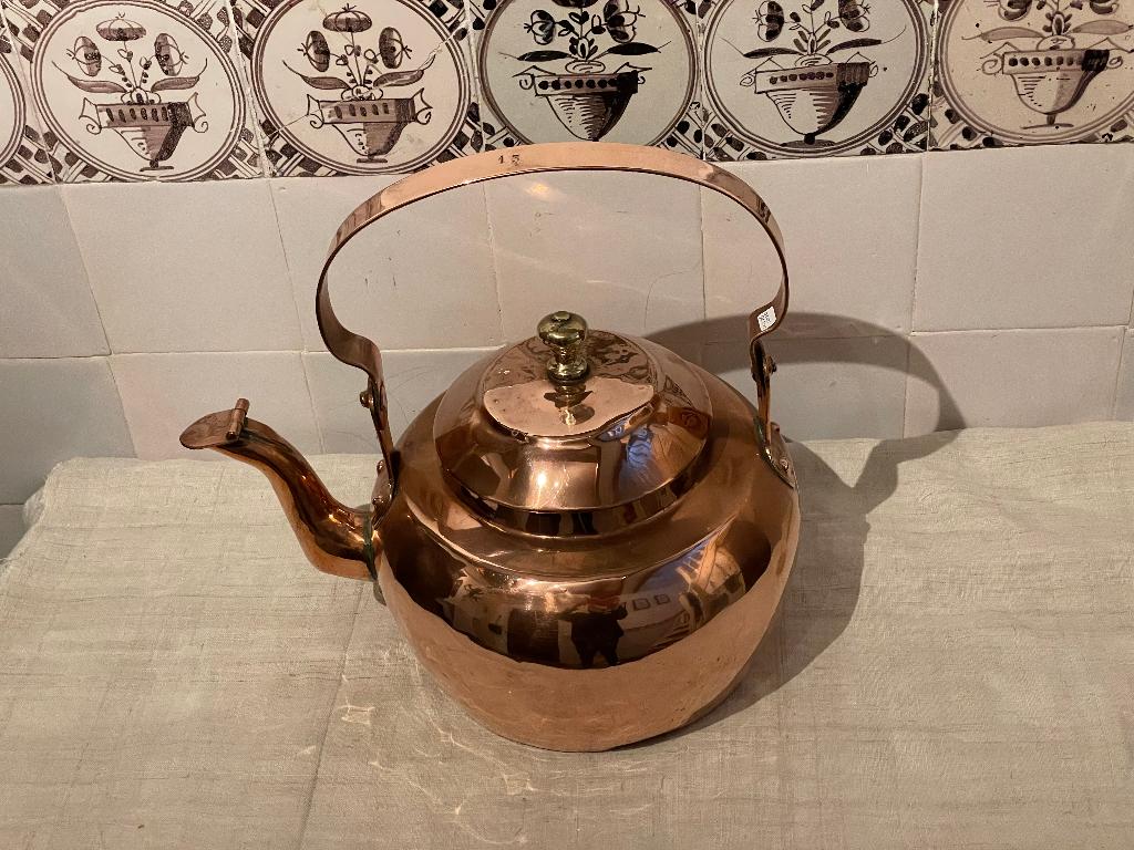 mooie grote koperen  appelketel nr 13, Antiek en Kunst, Antiek | Koper en Brons, Ophalen of Verzenden
