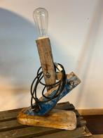 Drijfhout tafellamp, Ophalen, Zo goed als nieuw, Minder dan 50 cm