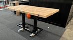 Industriële draglineschot statafel 2 stuks bar/buiten tafel, Ophalen, Zo goed als nieuw