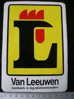 sticker Van Leeuwen maatwerk in legvee pluimvee voeders, Verzenden, Zo goed als nieuw, Bedrijf of Vereniging