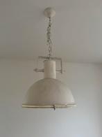 Industriële hanglamp white-wash, Minder dan 50 cm, Zo goed als nieuw, Ophalen, Glas
