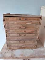 Oud oude frans ladenkastje kastje brocante shabby franse, Antiek en Kunst, Ophalen