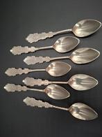 Antiek zilver 6 theelepels, Ophalen of Verzenden, Zilver