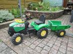 Traptractor, Kinderen en Baby's, Speelgoed | Buiten | Skelters, Ophalen, Gebruikt, Overige merken, Met kar of aanhanger