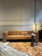Vintage Gelderland 430 design 3-zits bank, peach /lichtbruin, Huis en Inrichting, Gebruikt, Driepersoons, 75 tot 100 cm, Ophalen of Verzenden