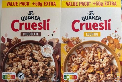 Quaker Cruesli Granola Zonnatura muesli noten chocolade, Diversen, Levensmiddelen, Ophalen