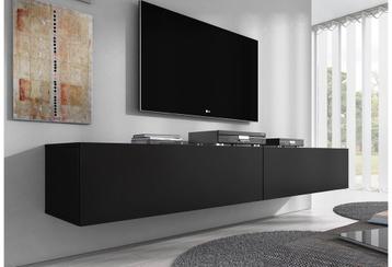 Zwart Wandhangend TV-Meubel 200cm zgan beschikbaar voor biedingen