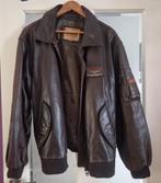redskins leren jas, Kleding | Heren, Bruin, Maat 56/58 (XL), Ophalen of Verzenden, Zo goed als nieuw