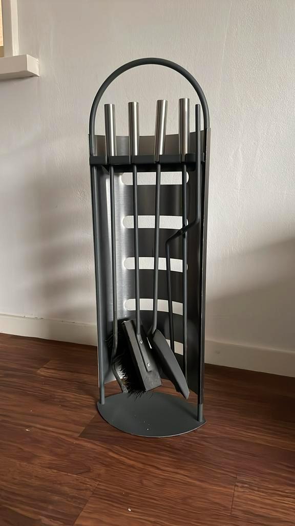 Set voor openhaard + anti vonken rek, Huis en Inrichting, Haarden, Zo goed als nieuw, Houthaard, Ophalen
