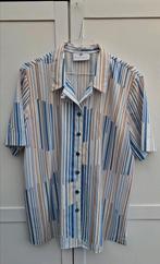 Vintage blouse, maat 42/XL - wit + blauw streepje - 90's, Maat 42/44 (L), Ophalen of Verzenden, Vintage, ,