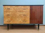 Vintage dressoir - retro kast - sideboard tv kast ladekast, Huis en Inrichting, Ophalen, Eikenhout, 100 tot 150 cm, Met deur(en)