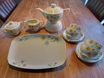servies wit met blauwe print Boerenleven beschikbaar voor biedingen