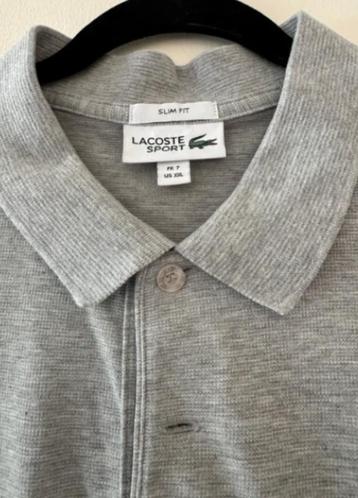 LACOSTE lichtgrijze nieuwstaat polo shirt XL slim fit BCBC beschikbaar voor biedingen