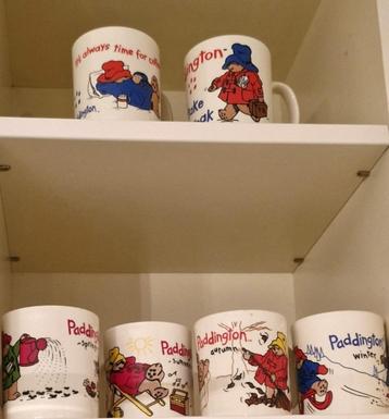 Zes DE. Paddington mokken: De 4 jaargetijden en spreuken. beschikbaar voor biedingen