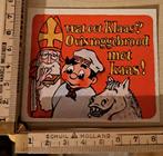 Vintage sticker sinterklaas wat eet Klaas Ovis roggebrood, Verzamelen, Ophalen of Verzenden, Zo goed als nieuw