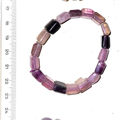 Sieraden Natuurstenen Edelstenen Amethist Armband Fluoriet, Sieraden, Tassen en Uiterlijk, Edelstenen, Nieuw, Ophalen of Verzenden