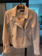 Only Leren Jasje Crème Maat S, Ophalen of Verzenden, Zo goed als nieuw, Maat 36 (S), Beige