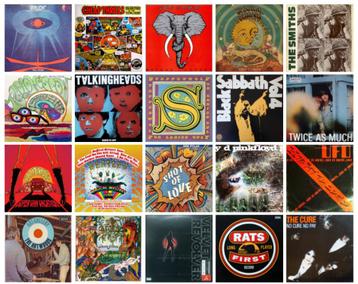 Platenverzameling, elpees, elpee vinyl, elpee collectie beschikbaar voor biedingen