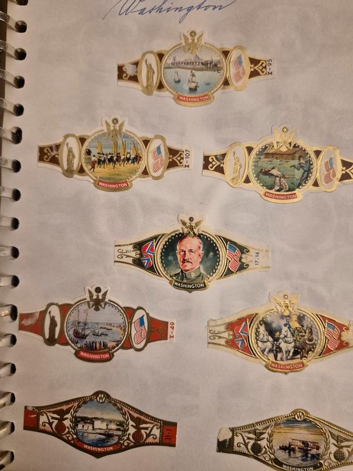 Map met sigarenbandjes - Erfstuk, Verzamelen, Overige Verzamelen, Gebruikt, Ophalen of Verzenden