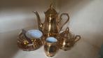 Vintage Gouden thee koffie servies theepot kopjes bavaria, Antiek en Kunst, Ophalen of Verzenden
