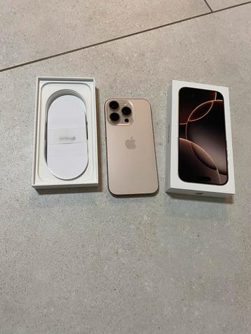iPhone 16 Pro met 256GB kleur Desert Titanium. beschikbaar voor biedingen