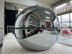 Grote Chrome retro lamp bol vintage, Gebruikt, Ophalen of Verzenden, Metaal, Minder dan 50 cm