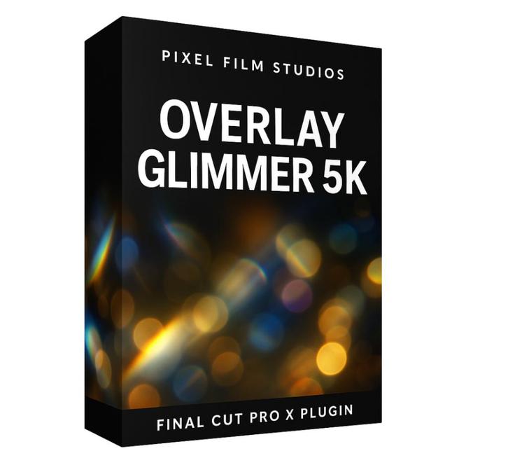 Pixel Film Studios FCPX Overlay Glimmer 5K, Computers en Software, Ontwerp- en Bewerkingssoftware, Nieuw, MacOS, Ophalen