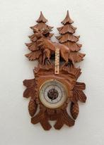 1976 Zwarte Woud barometer thermometer hand gesneden, Ophalen of Verzenden, Gebruikt, Weerstation
