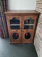 Antiek vitrine kast, Ophalen, Overige materialen, 100 tot 150 cm, 100 tot 150 cm