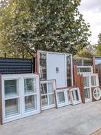 Prachtige Bundel KOZIJNEN + Deur Hardhout !!!, Doe-het-zelf en Verbouw, Kozijnen en Schuifpuien, Gebruikt, Raamkozijn, Inclusief glas