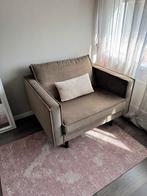 WOOOD Rodeo fauteuil velvet taupe, Ophalen, Nieuw, 75 tot 100 cm, 75 tot 100 cm