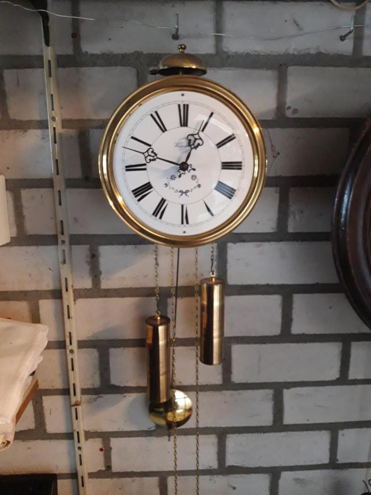 Vintage messing klok, Warmink - In prijs verlaagd, Antiek en Kunst, Antiek | Klokken, Ophalen of Verzenden