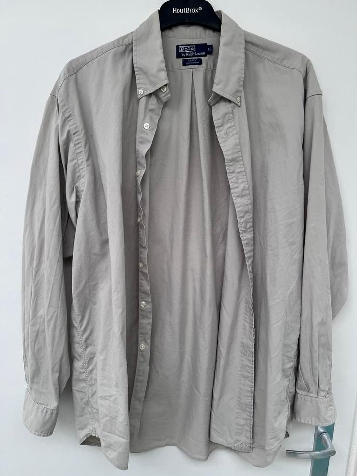 Ralph Lauren Blake overhemd - XL, Kleding | Heren, Overhemden, Zo goed als nieuw, Halswijdte 43/44 (XL), Beige, Ophalen of Verzenden