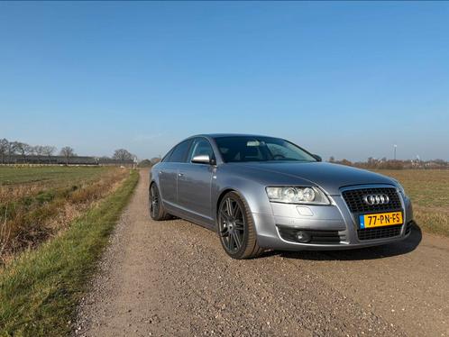 Audi A6 3.2 FSI 188KW Quattro Tiptr. 2004 Grijs, Auto's, Audi, A6, Benzine, E, Sedan, Automaat, Origineel Nederlands, Zilver of Grijs