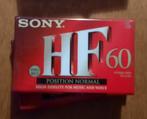 cassettebandje Sony HF 60, nieuw in seal, folie, 2 stuks, Cd's en Dvd's, Cassettebandjes, Overige genres, 1 bandje, Ophalen of Verzenden