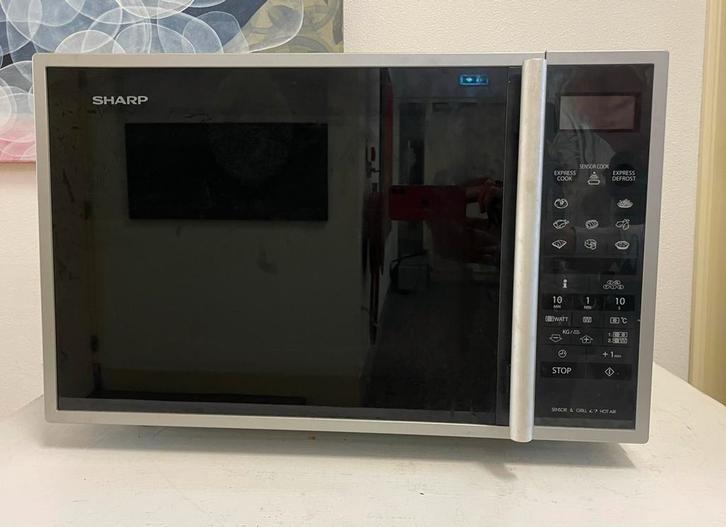 Oven Magnetron, Witgoed en Apparatuur, Magnetrons, Gebruikt, Vrijstaand, Combimagnetron, 45 tot 60 cm, Grill, Draaiplateau, Ophalen