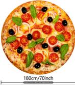 Deken plaid pizza rond 180 cm diameter groot xxl, Ophalen of Verzenden, Zo goed als nieuw