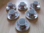 6 espresso kopjes met schoteltjes, Ophalen of Verzenden, Zo goed als nieuw, Overige stijlen, Kop(pen) en/of Schotel(s)