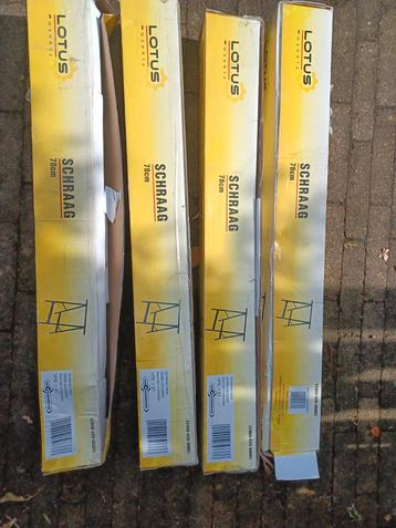 Nieuwe Lotus Schragen - 78cm - 4 stuks beschikbaar voor biedingen