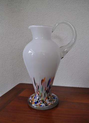 Vintage Vaas Jozefina Krosno Gekleurd Glas 30 cm OPHALEN beschikbaar voor biedingen