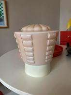 Vintage Art Deco opaline plafonniere thabur, Huis en Inrichting, Lampen | Plafondlampen, Ophalen of Verzenden, Gebruikt, Glas