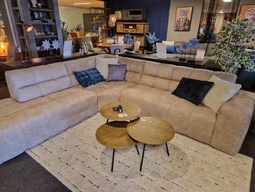 SUPER KORTING! Hoekbank Veronique van €3399,- voor €2799,-!, Huis en Inrichting, Banken | Complete zithoeken, Nieuw, Leer, Stof