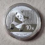 1 oz silver Chinese Panda munt uit 2014 China, Ophalen of Verzenden, Zilver
