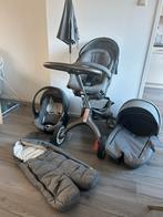 Stokke Xplory X Grijs - Complete Set!, Kinderen en Baby's, Kinderwagens en Combinaties, Gebruikt, Combiwagen, Met autostoeltje